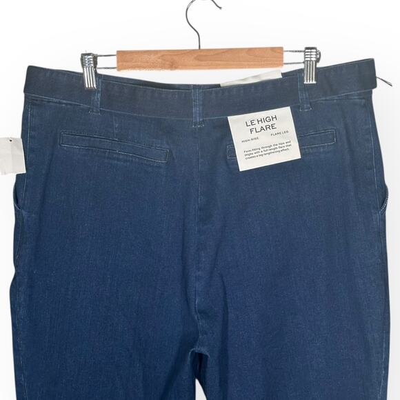 New $228 FRAME D-Belt High Waist Flare Jeans Wide Leg Denim Indigo Blue Bootcut - Picture 11 of 16